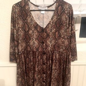 Mini dress animal print